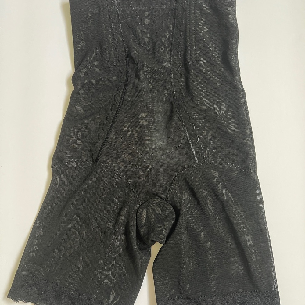 Black Floral Lace Shapewear Shorts